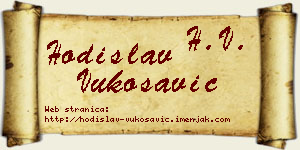 Hodislav Vukosavić vizit kartica